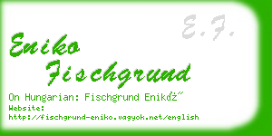 eniko fischgrund business card